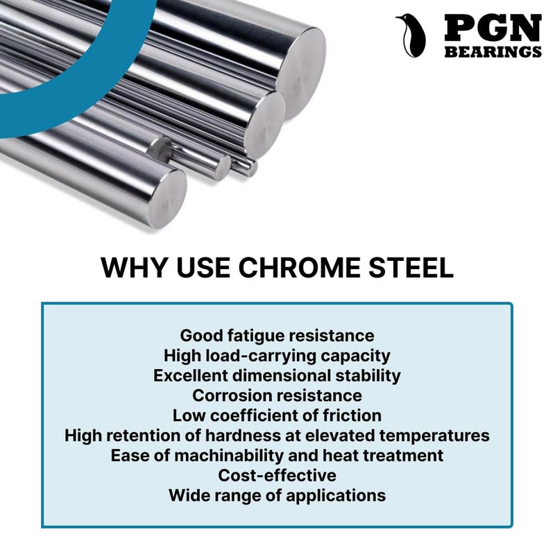 PGN Bearings محمل PGN (10 عبوات) 6007-2RS - محمل كروي مختوم من الصلب الكروم المشحم - محامل 35x62x14 مم مع ختم مطاطي ودعم دورة في الدقيقة العالية - Image 5